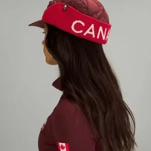 Lululemon XS/Small Team Canada Olympic Edition Quilted Trapper Hat Red Merlot lululemon athletica | Accessories | Lululemon Team Canada  main image 3